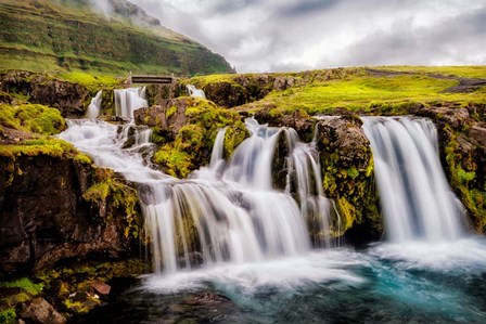 Beneath the Falls by Andy Amos art print