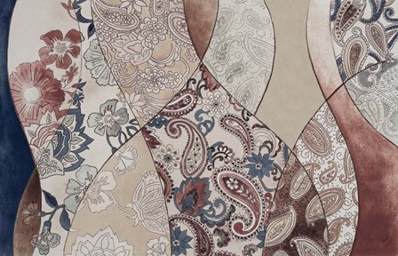 Neutral Paisley Coalescence by Lanie Loreth art print