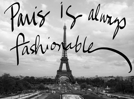 Fashionable Paris by Emily Navas art print