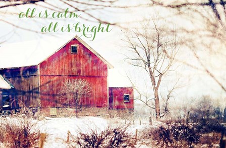 Calm and Bright Barn by Kelly Poynter art print