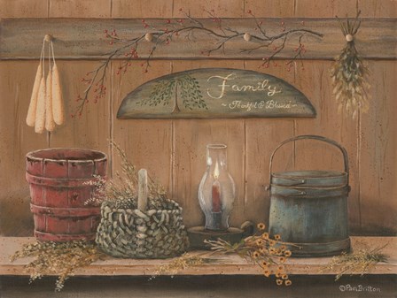 Treasures on the Shelf I by Pam Britton art print
