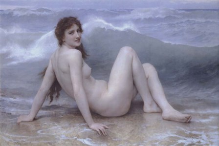 The Wave by William Adolphe Bouguereau art print