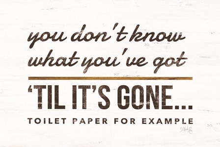 Toilet Paper by Marla Rae art print