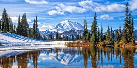 Mt. Rainier Vista by Michael Broom art print