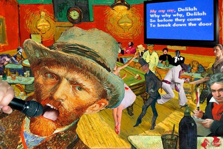 Karaoke Night in Arles by Barry Kite art print