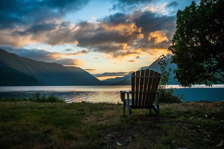 Crescent Lake Chair by Tim Oldford art print