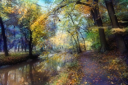 Autumn Walk by John Rivera art print