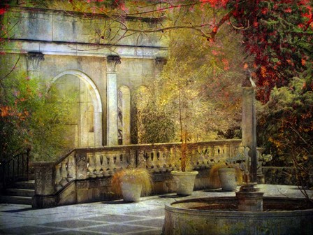 Courtyard by John Rivera art print