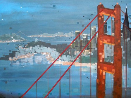 Twilight San Francisco by Carol Joy Shannon art print