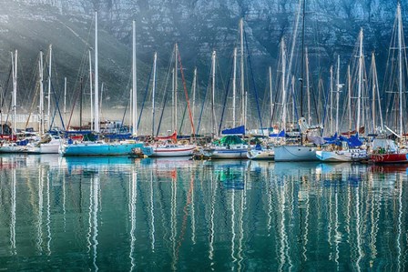 Hout Bay Harbor, Hout Bay South Africa by Richard Silver art print