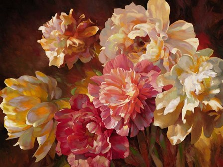 Peonies in Pastel by Emma Styles art print