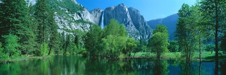 Yosemite Falls &amp; Merced by Alain Thomas art print