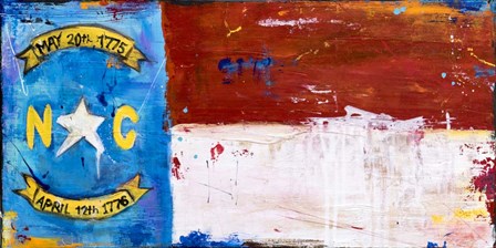 NC Flag by Erin Ashley art print