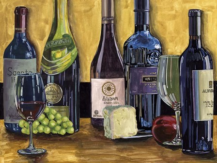 Still Life with Wine II by Melissa Wang art print