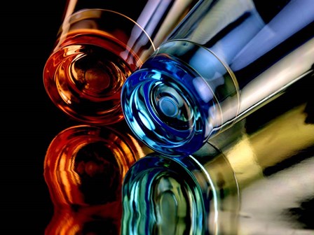 Colourful Plastic Glasses 2 by Clive Branson art print