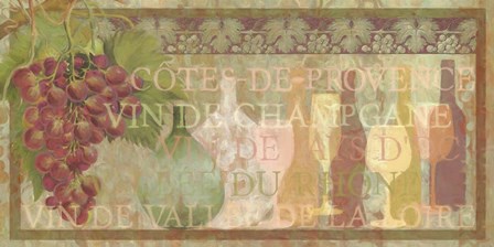 Wining and Dining - Rose Wine by Cora Niele art print