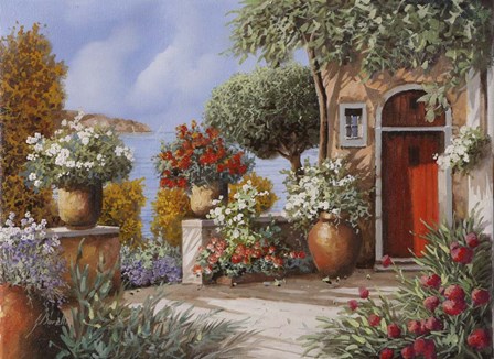Porta Rossa all'Elba by Guido Borelli art print