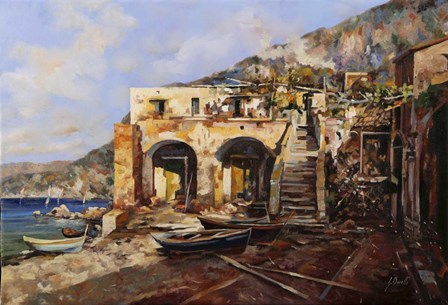 La Casa Dei Veneziani by Guido Borelli art print