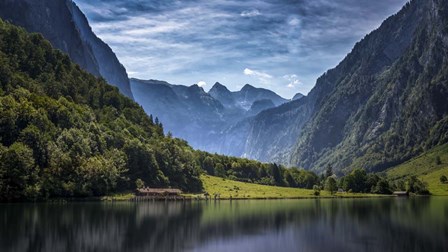 Tranquil Alpine Lake by Jonathan Ross art print