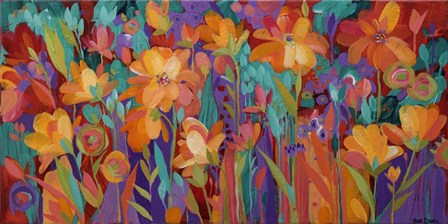 Bright Blooms by Sue Davis art print