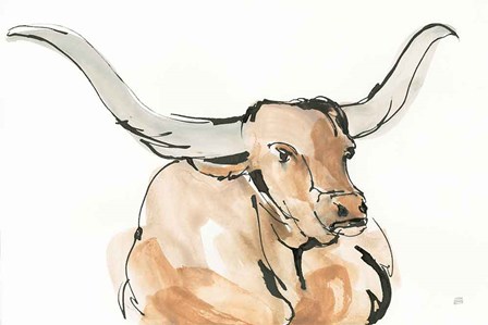 Longhorn I by Chris Paschke art print