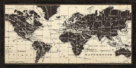 Old World Map Parchment by Pela Studio art print