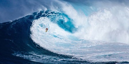 Surfing the Big Wave, Tasmania (detail) by Pangea Images art print