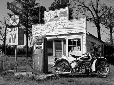 Abandoned Gas Station, New Mexico by Gasoline Images art print
