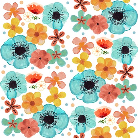 Poppy Pattern by Katie Doucette art print