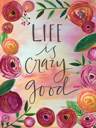 Life is Crazy Good by Katie Doucette art print