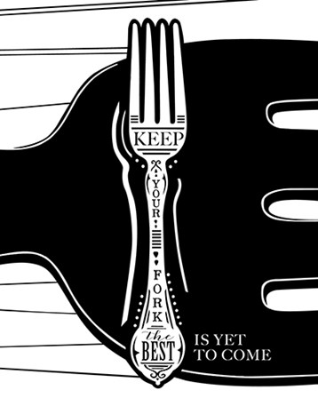 Keep Your Fork by Longfellow Designs art print