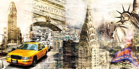Downtown New York by Bresso Sola art print