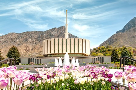 Provo Temple by Ramona Murdock art print