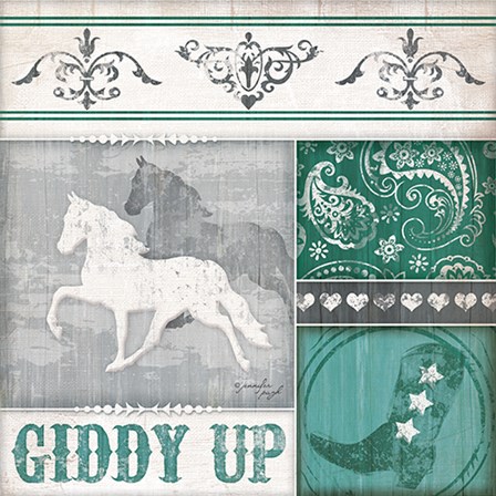 Giddy Up by Jennifer Pugh art print