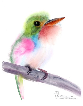Tropical Bird V by Olga Shefranov art print