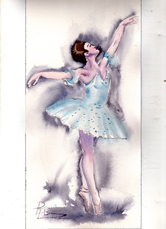 Ballet Dancer by Olga Shefranov art print