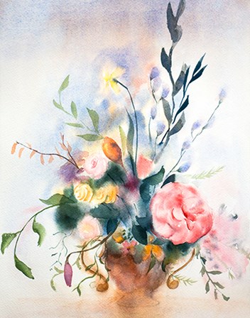 Bouquet III by Olga Shefranov art print