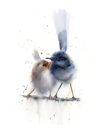 Perched Birds by Olga Shefranov art print