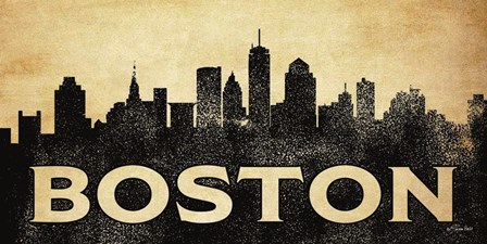 Boston Skyline by Susan Ball art print