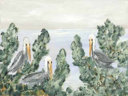 The Pelican Perch by Roey Ebert art print