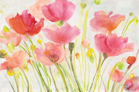 Fluorescent Poppies by Albena Hristova art print