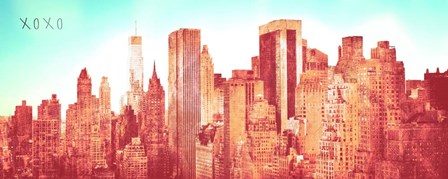 NY Love XOXO by Susan Bryant art print