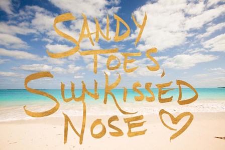 Sandy Toes, Sun Kissed Nose by Susan Bryant art print