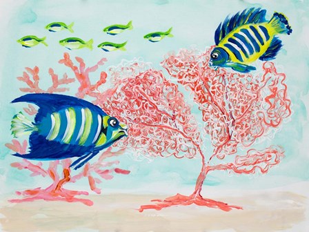 Coral Reef II by Julie DeRice art print