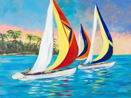 Morning Sails II by Julie DeRice art print