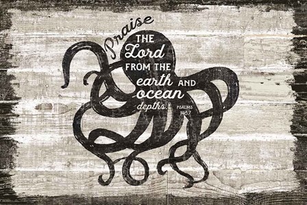 Driftwood Coast Scripture IV by Sue Schlabach art print