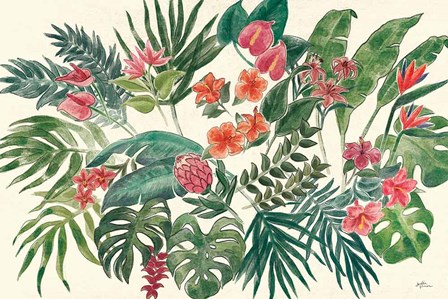 Jungle Vibes VI Leaves by Janelle Penner art print