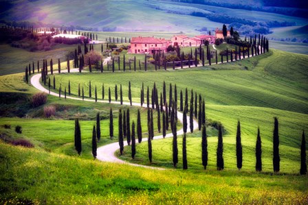 Italy, Tuscany, Val d&#39;Orcia Farm Landscape by Jaynes Gallery / Danita Delimont art print