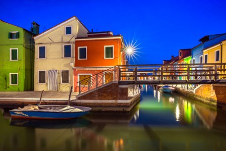 Europe, Italy, Burano Sunset On Canal by Jaynes Gallery / Danita Delimont art print