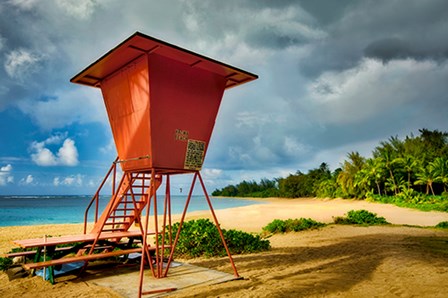 Lifeguard Tower II by Dennis Frates art print